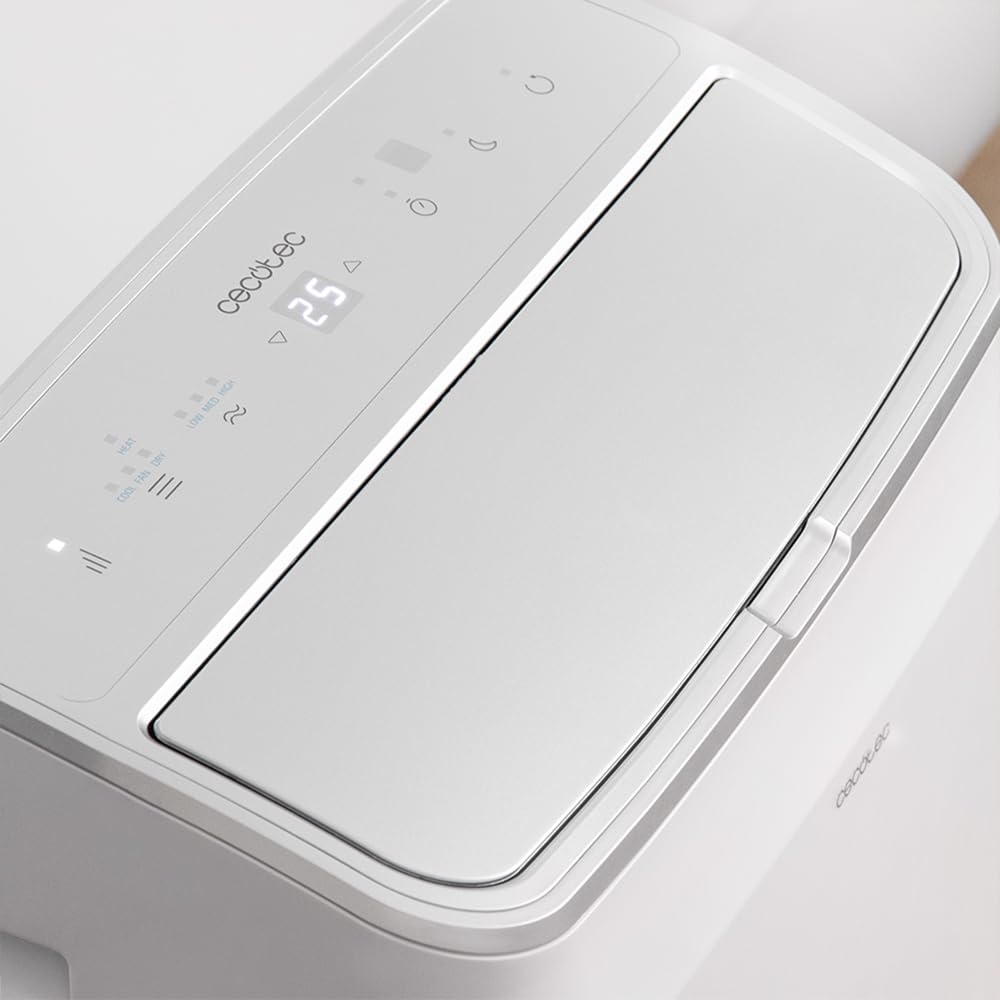 Cecotec Portable Air Conditioner with Remote and Heat Pump ForceClima 12600 Heating – 12,000 BTU, LED Display, 5 Modes, Dehumidifier, Coverage 26-28m²
