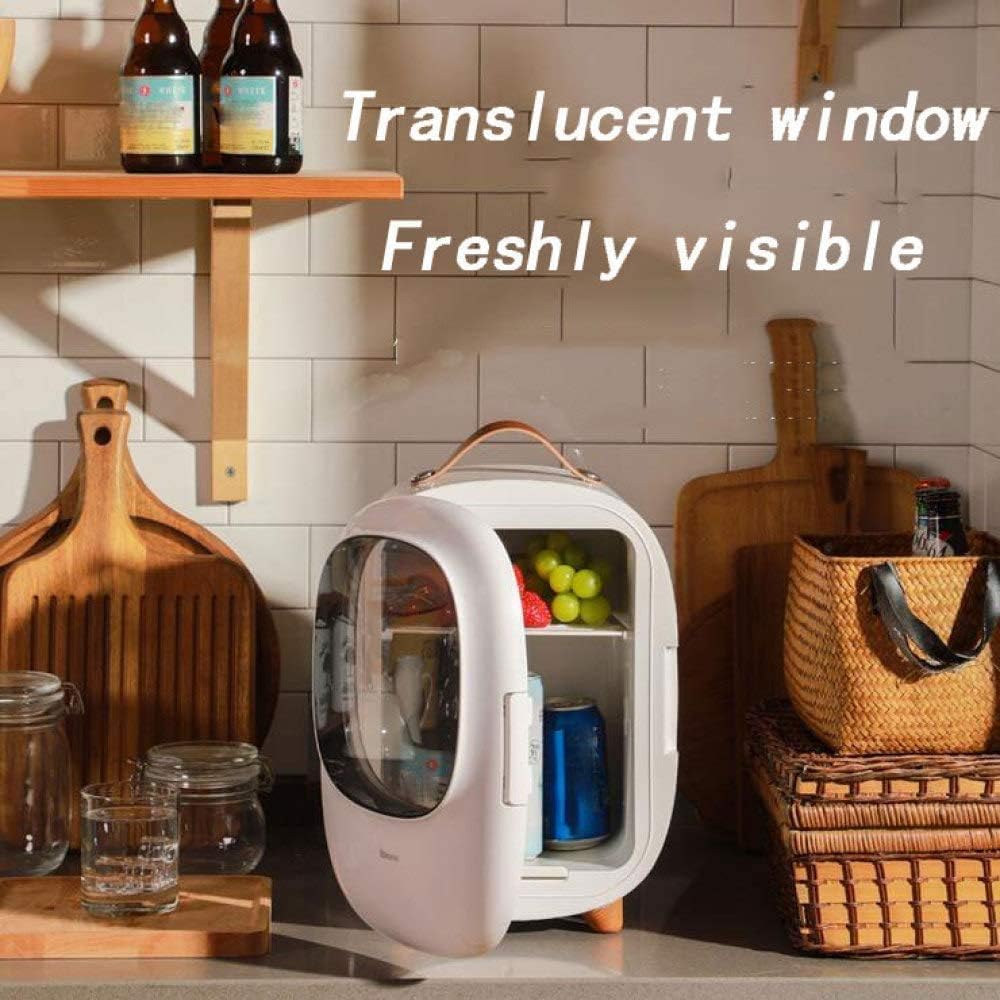 Mini Refrigerador Eléctrico JvFbjLF 8L – Portátil, Silencioso y de Bajo Consumo – Ideal para Cosméticos, Bebidas, Cuidado de la Piel y Uso en Automóvil