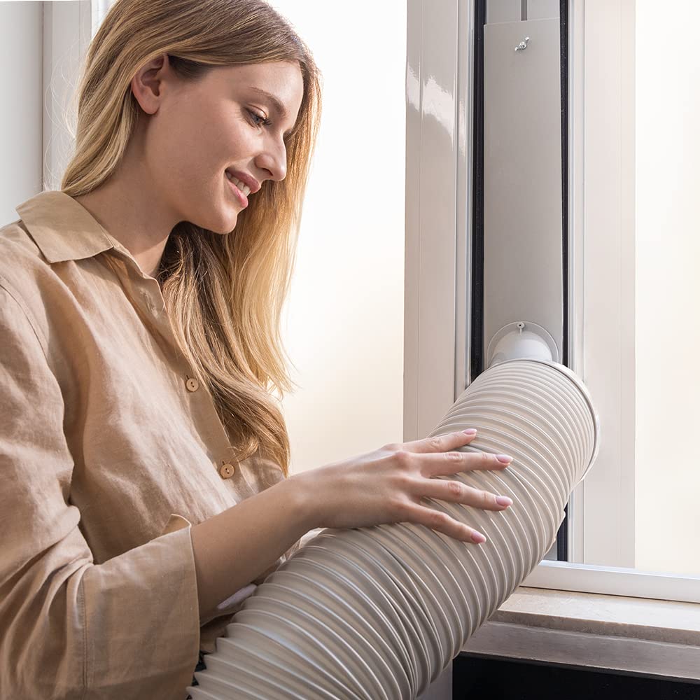 Cecotec Aire Acondicionado Portátil con Mando a Distancia ForceClima 7100, 7000 BTU, Bajo Consumo, Pantalla LED, 4 Modos, 2 Velocidades, Cobertura 15-20m²