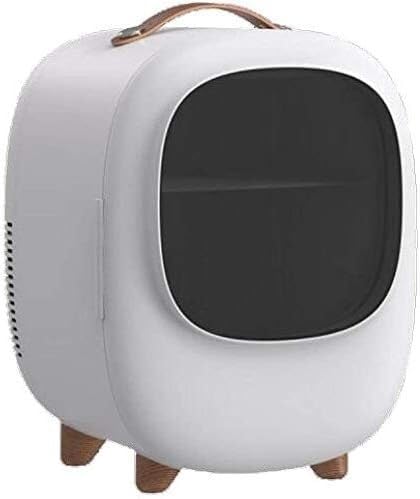 Mini Refrigerador Eléctrico Portátil JvFbjLF 8L – Enfría y Calienta – Ideal para Cosméticos, Bebidas, Cuidado Facial y Uso en el Coche o en Casa