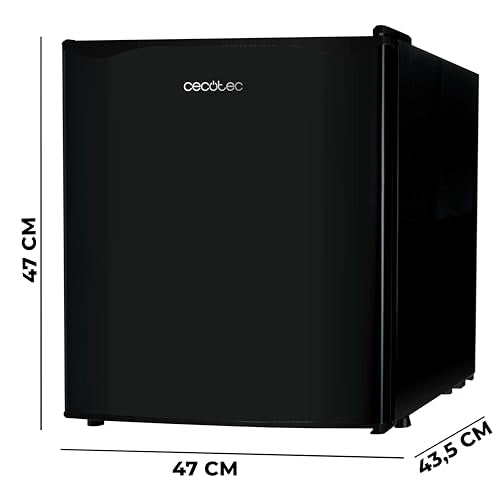 Mini Frigorífico Cecotec 46L GrandCooler 20000 – Bajo Consumo, Puerta Reversible, Compartimento Congelador, Funcionamiento Silencioso – Negro