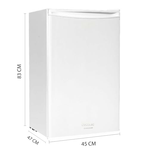 Mini Frigorífico Cecotec 90L – Bolero CoolMarket TT 90, Bajo Consumo, Temperatura Regulable, Puerta Reversible – Blanco