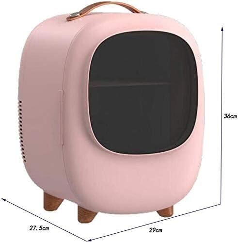 Mini Refrigerador Eléctrico Portátil JvFbjLF 8L – Enfría y Calienta – Ideal para Cosméticos, Bebidas, Cuidado Facial y Uso en el Coche o en Casa
