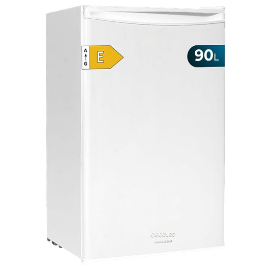 Mini Frigorífico Cecotec 90L – Bolero CoolMarket TT 90, Bajo Consumo, Temperatura Regulable, Puerta Reversible – Blanco