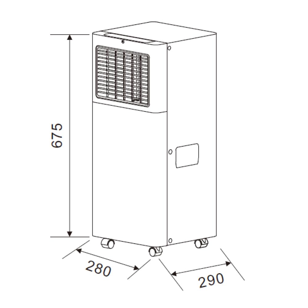 Svan Portable Air Conditioner 9000 BTU – Cooling Only, Touch LED Display, Timer, Remote Control, Window Installation Kit Included, Energy Class A