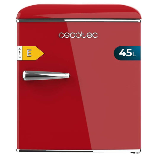 Minibar Cecotec Retro 45L – Icebox Integrado, Estilo Vintage, Bajo Consumo Energético, Diseño Compacto – Rojo