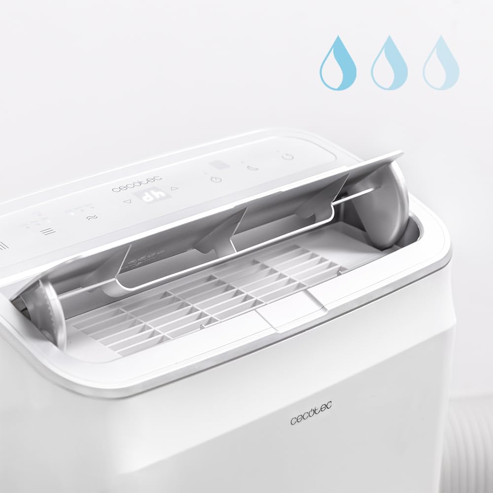 Cecotec Portable Air Conditioner with Remote and Heat Pump ForceClima 12600 Heating – 12,000 BTU, LED Display, 5 Modes, Dehumidifier, Coverage 26-28m²