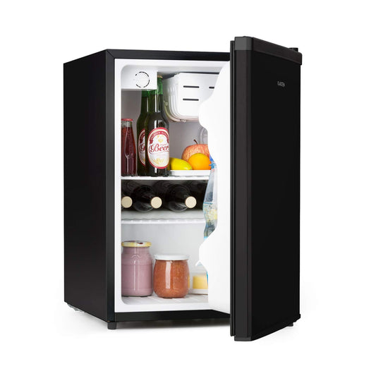 Mini Nevera Eléctrica Silenciosa 65L – Refrigerador Compacto de Bajo Consumo para Oficina, Dormitorio, Caravana o Cosméticos – Termostato Regulable 0–10 °C – Color Negro