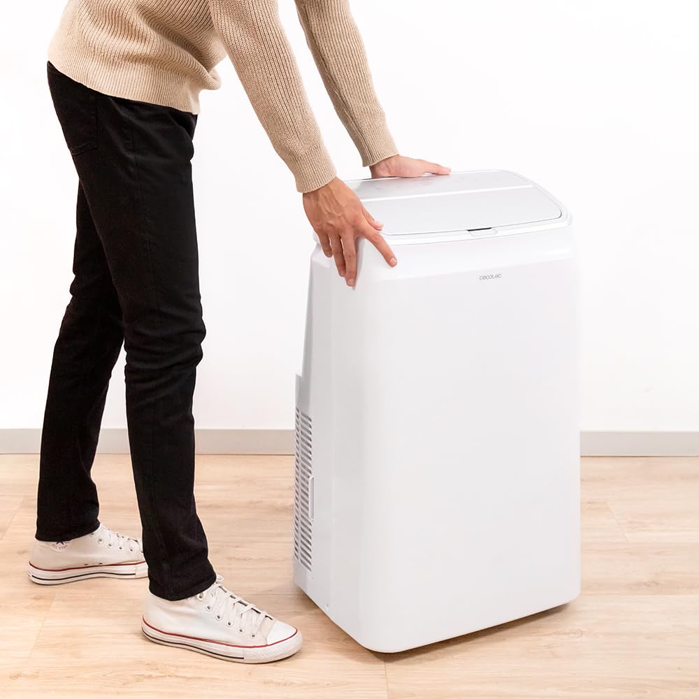 Cecotec Portable Air Conditioner with Remote and Heat Pump ForceClima 12600 Heating – 12,000 BTU, LED Display, 5 Modes, Dehumidifier, Coverage 26-28m²