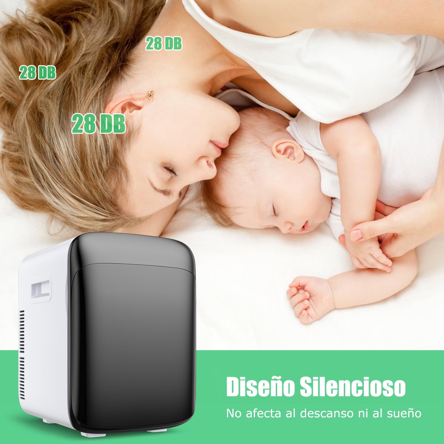 Mini Nevera Portátil GOPLUS 15L con Función Calor/Frío, Regulación Automática de Temperatura de -3 a 50 °C – Compacta y Silenciosa, Ideal para Oficina, Coche y Cosméticos – Color Negro