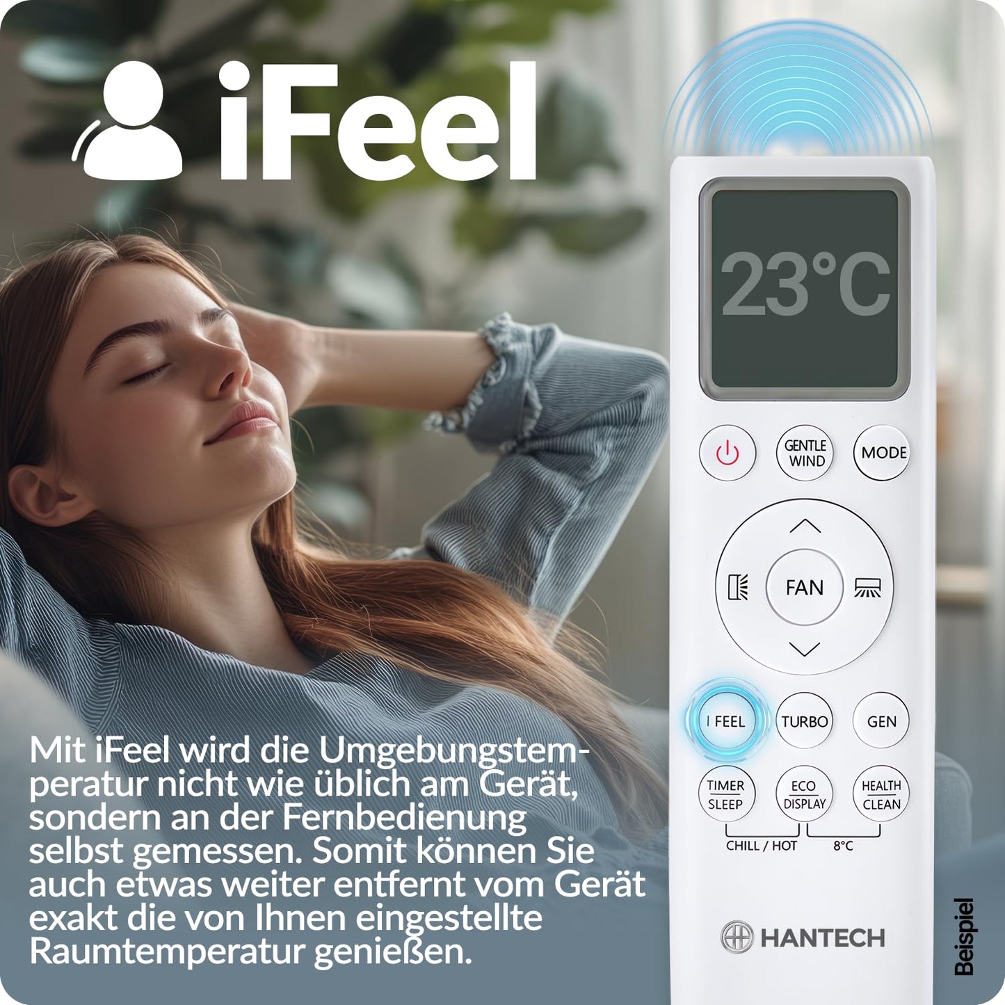 Split aire acondicionado 9000 BTU H-PRO con función de calefacción y refrigeración, filtro de aire, WIFI y material de montaje incluido